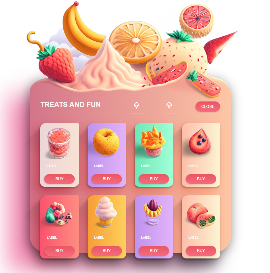 طراحی رابط کاربری فروشگاه آبمیوه و بستنی - طراحی UI/UX حرفه‌ای
